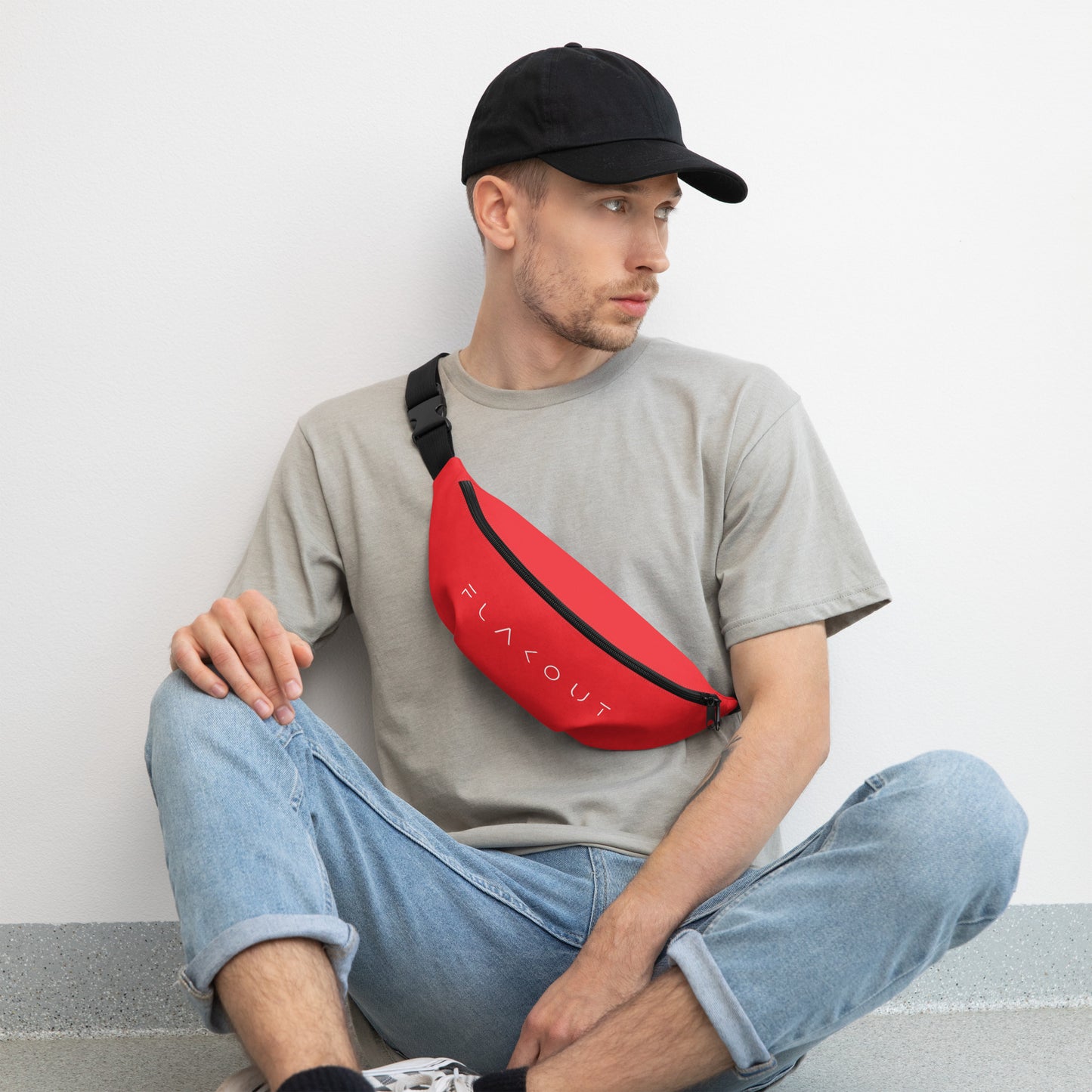 Unisex Water-resistant Fanny Pack - Red - FLAKOUT