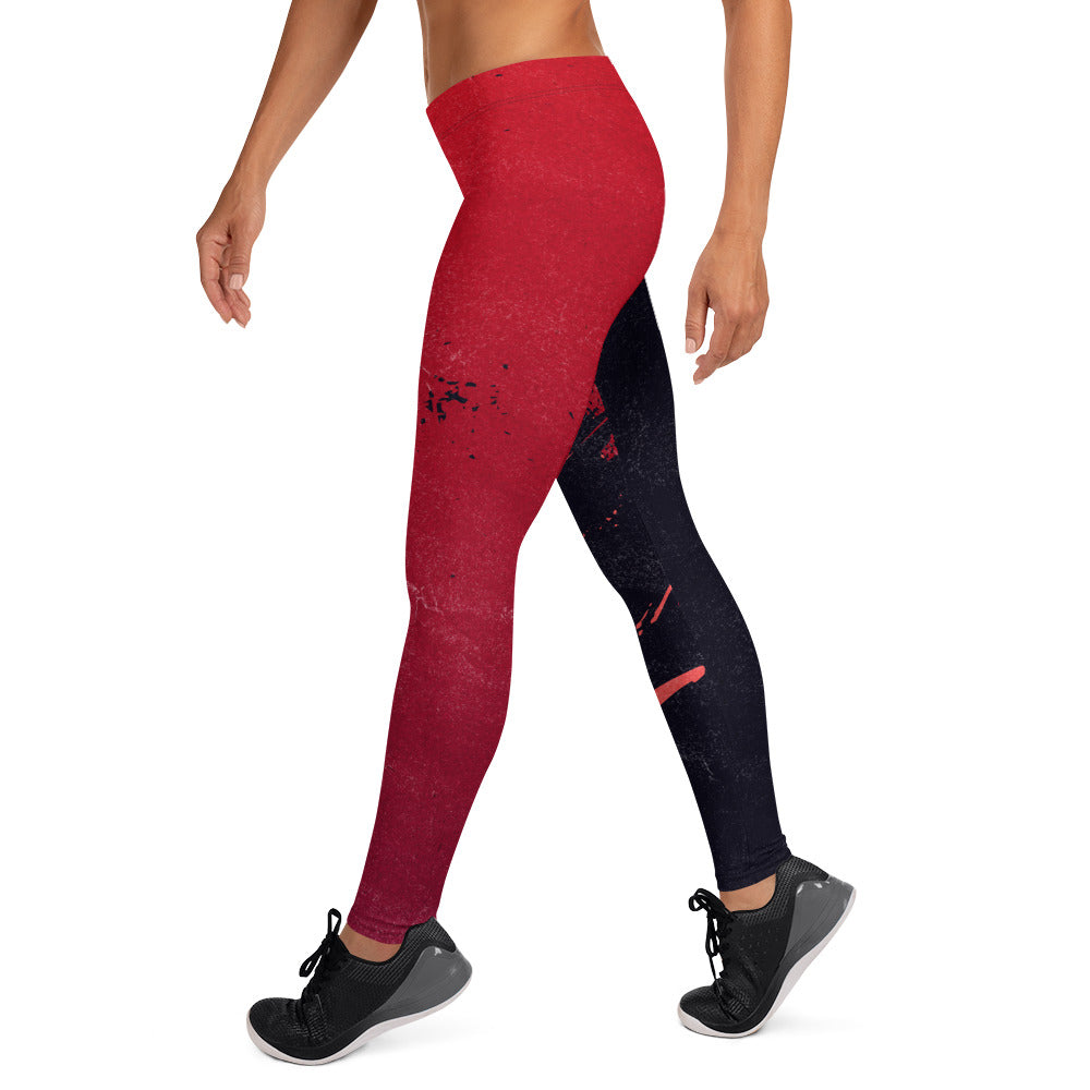 Leggings Red Black Crush - FLAKOUT