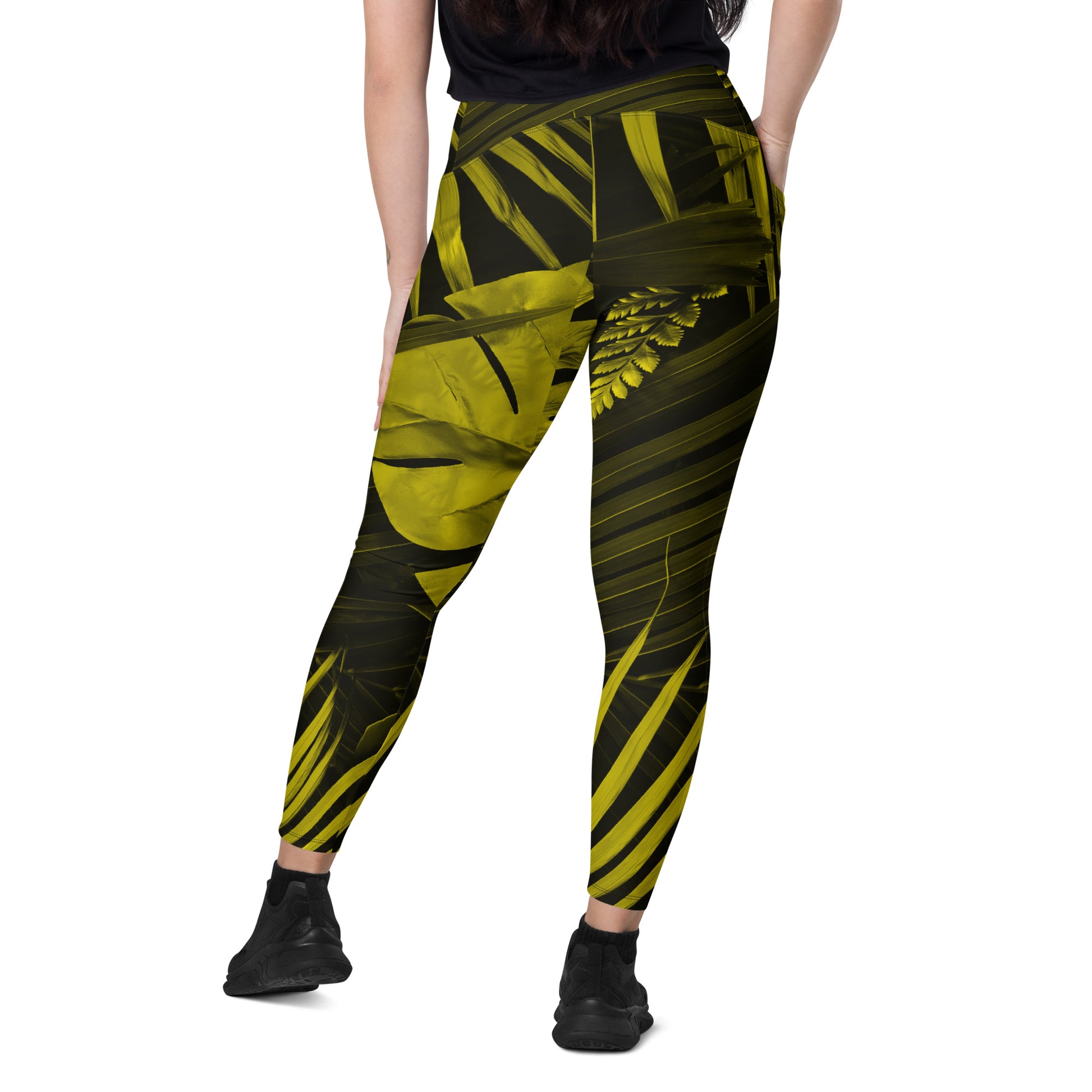 Yellowaze Women's Recycled Crossover Leggings With Pockets - FLAKOUT