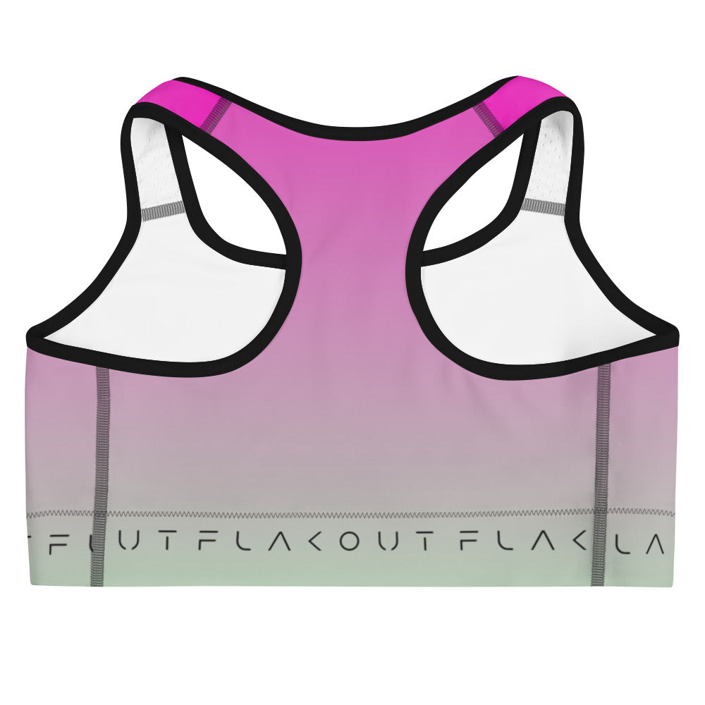 Fuchsia Fantasy Women's Sports Performance Bra - FLAKOUT