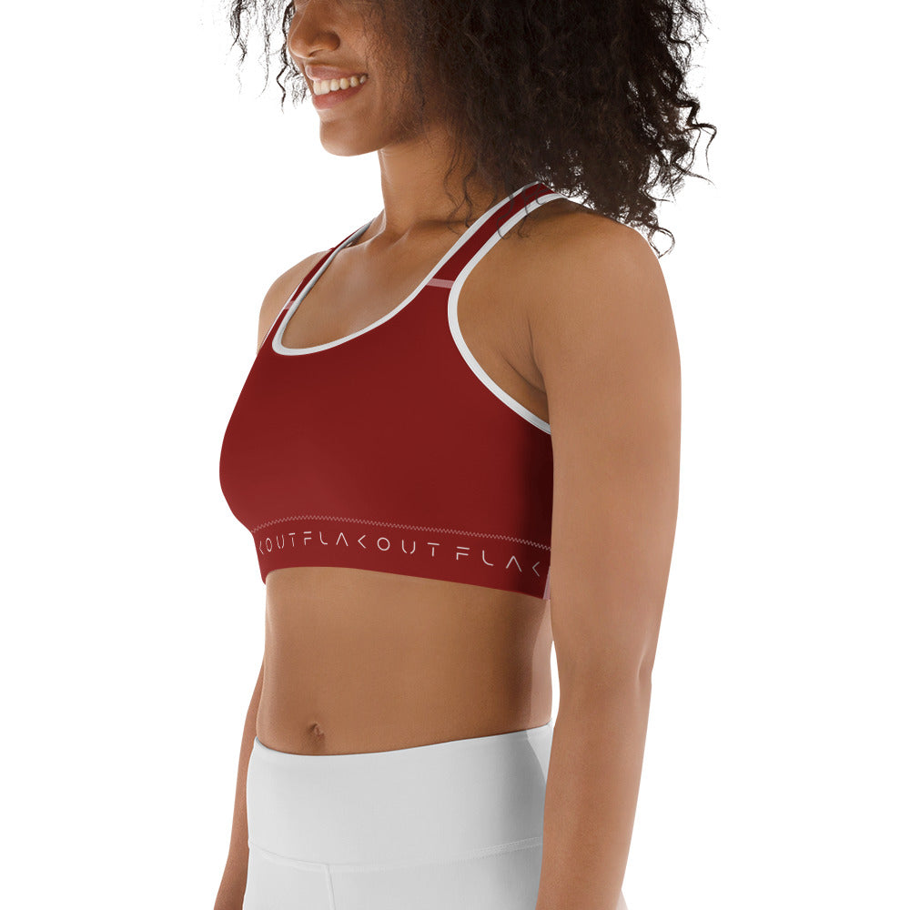 Cherry Inferno Women's Sports Performance Bra - FLAKOUT