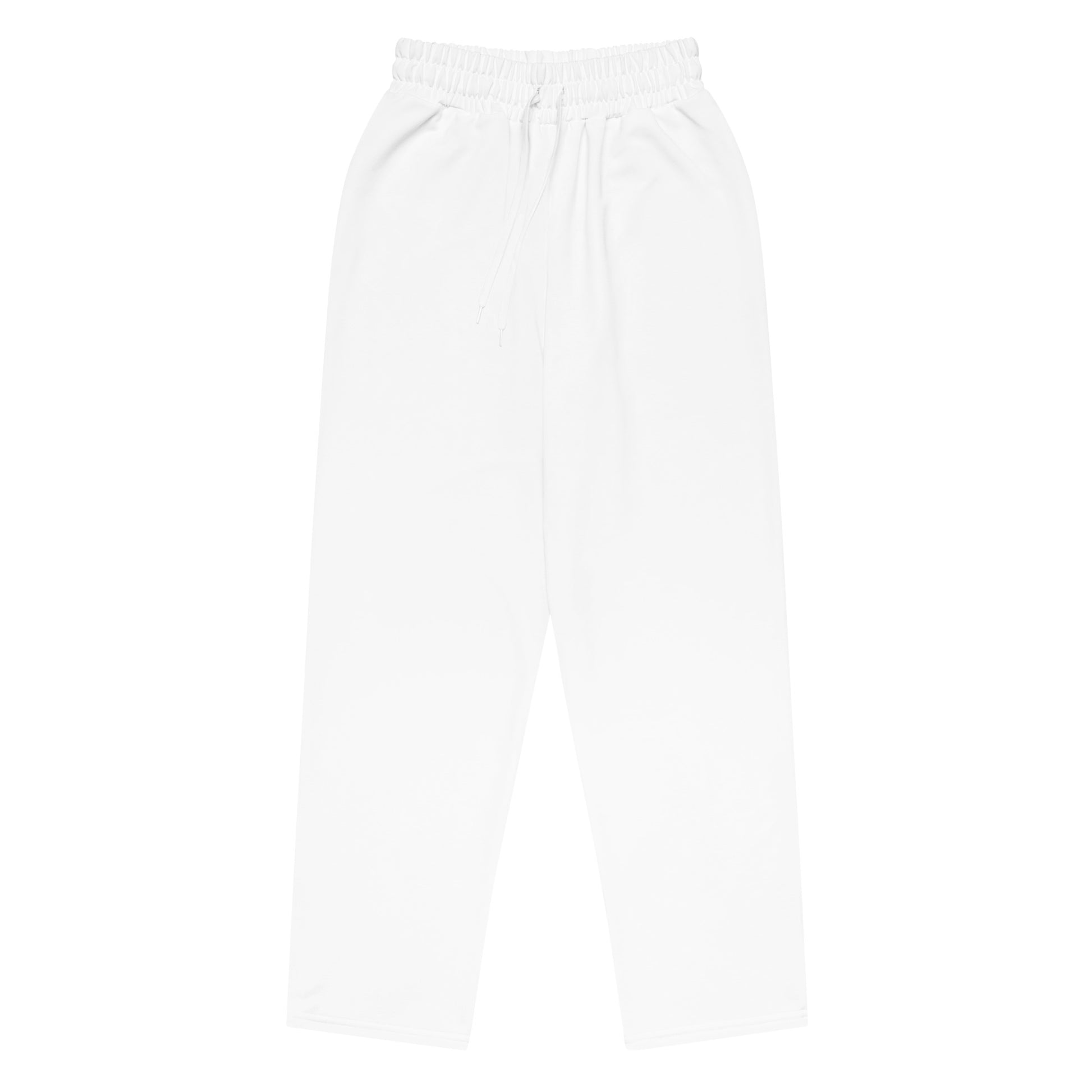 Unisex Wide-leg Recycled Joggers - White - FLAKOUT