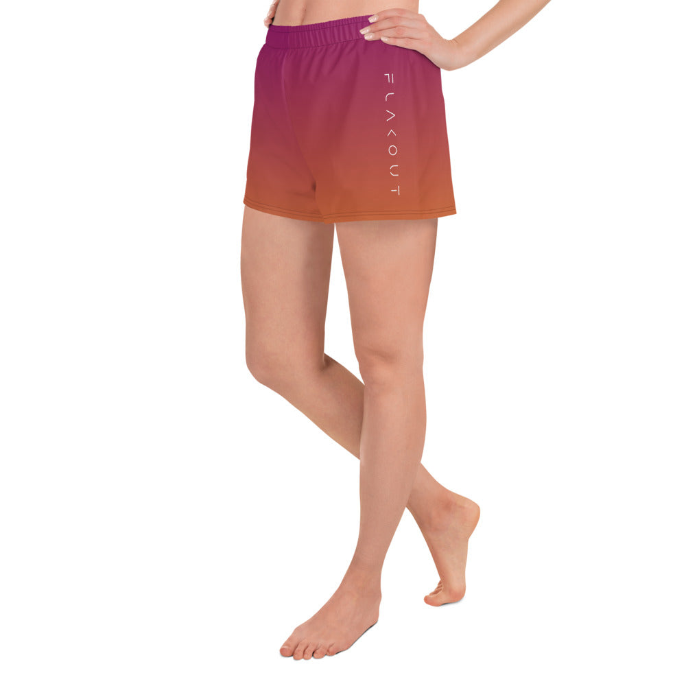 Sunset Blaze Women’s Recycled Shorts - FLAKOUT