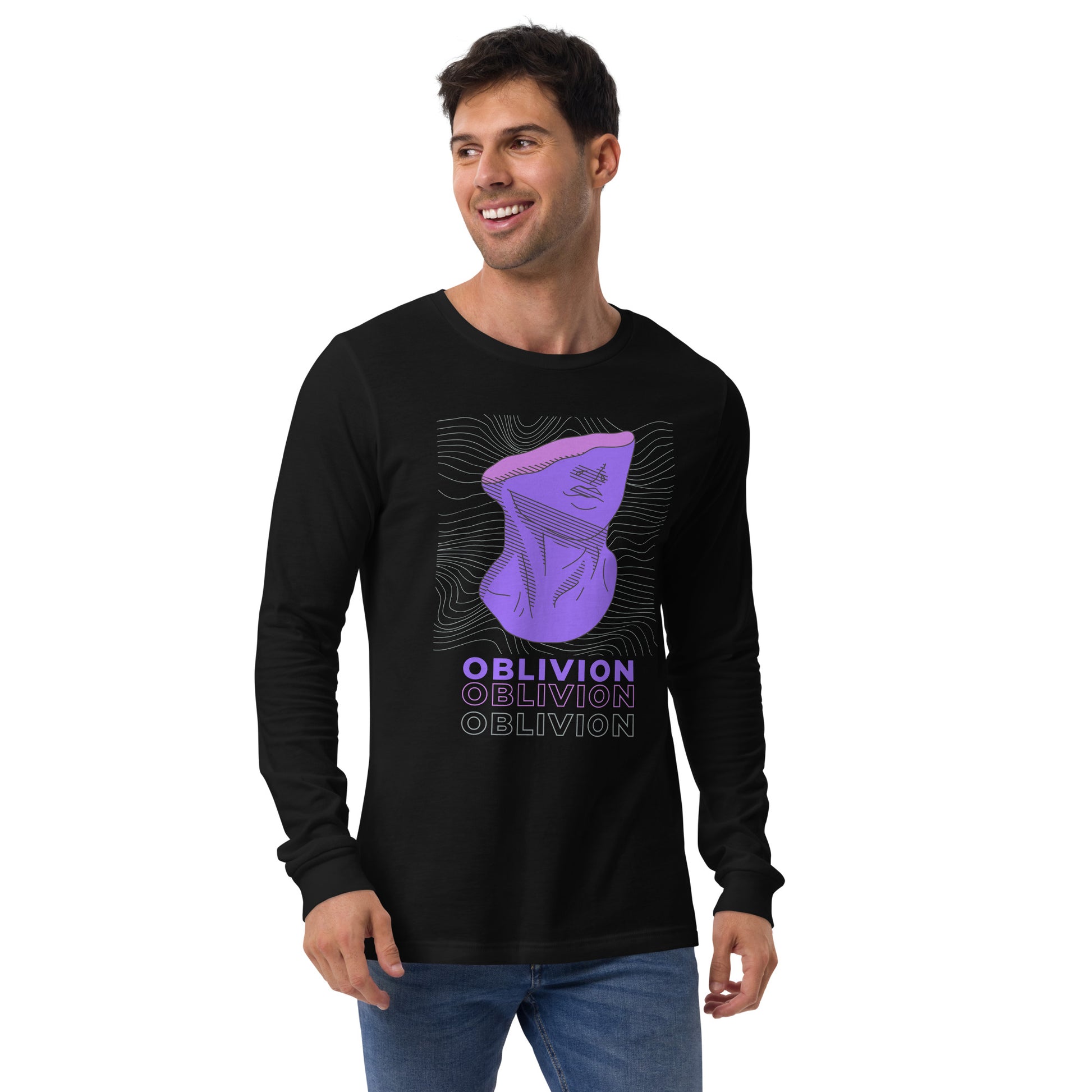 Violet Veil Of Oblivion Long Sleeve Tee - FLAKOUT