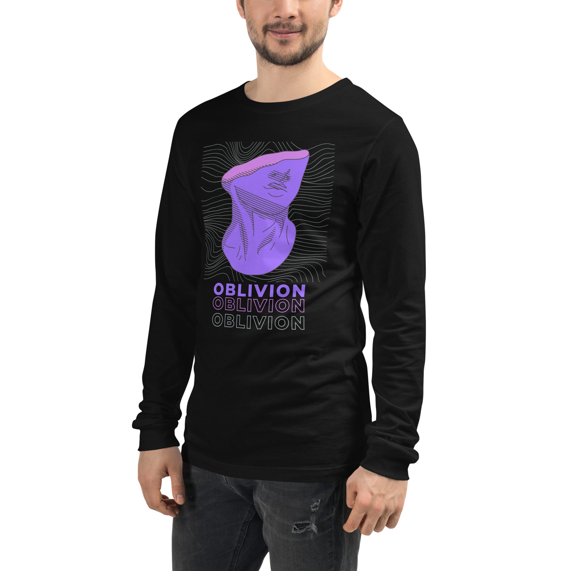 Violet Veil Of Oblivion Long Sleeve Tee - FLAKOUT