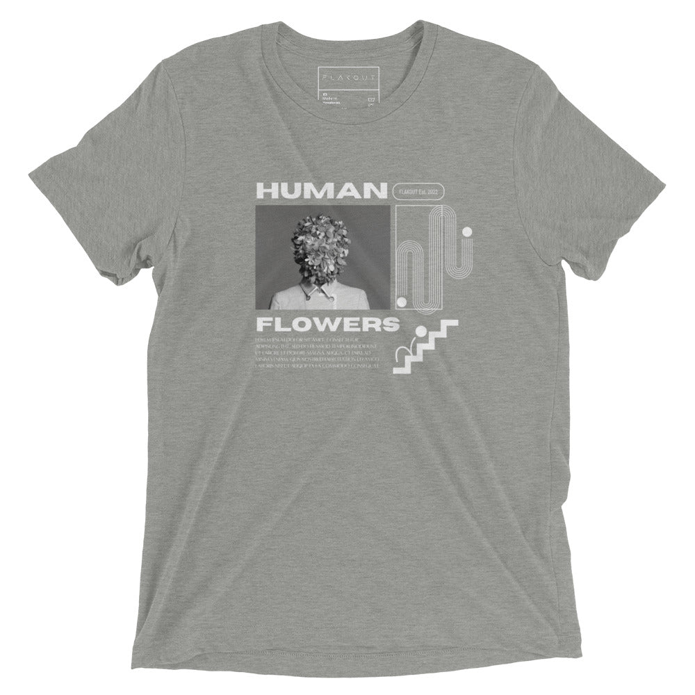 Human Flowers Floral Blooming T-shirt - FLAKOUT