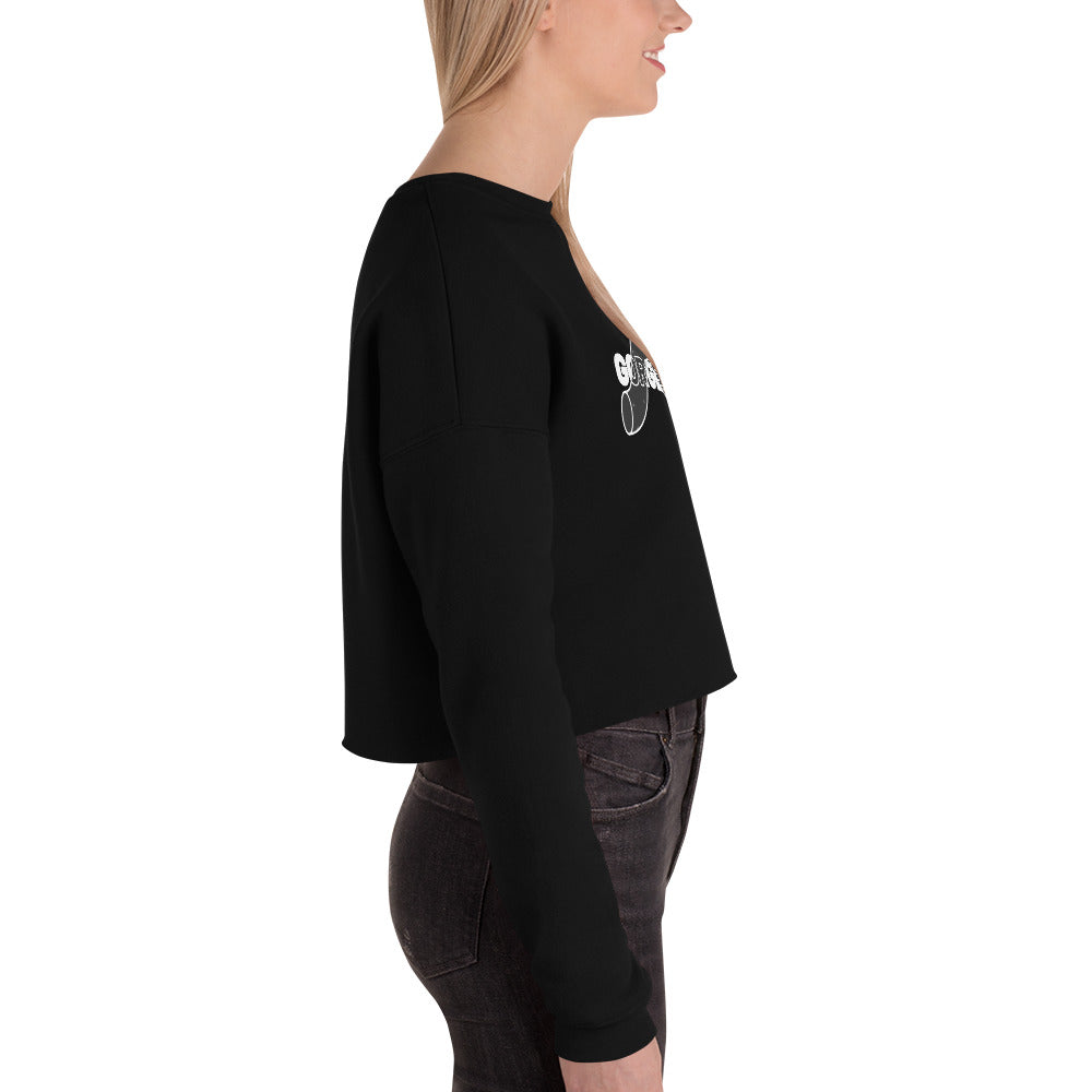 Gorgeous Opullent Allure Women's Crop Sweatshirt - Black - FLAKOUT