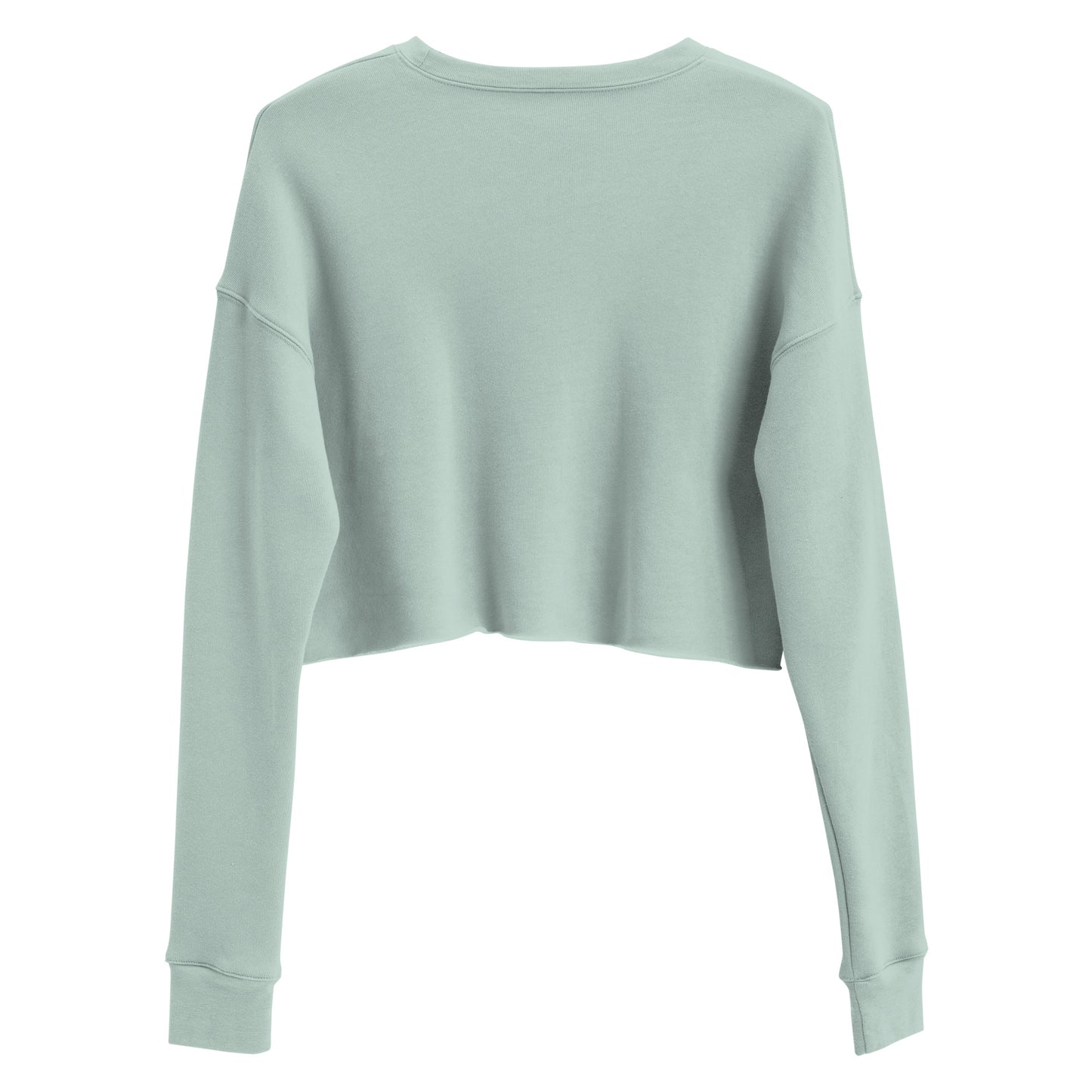 Lunar Eclipsis Women's Crop Sweatshirt - Dusty Blue - FLAKOUT