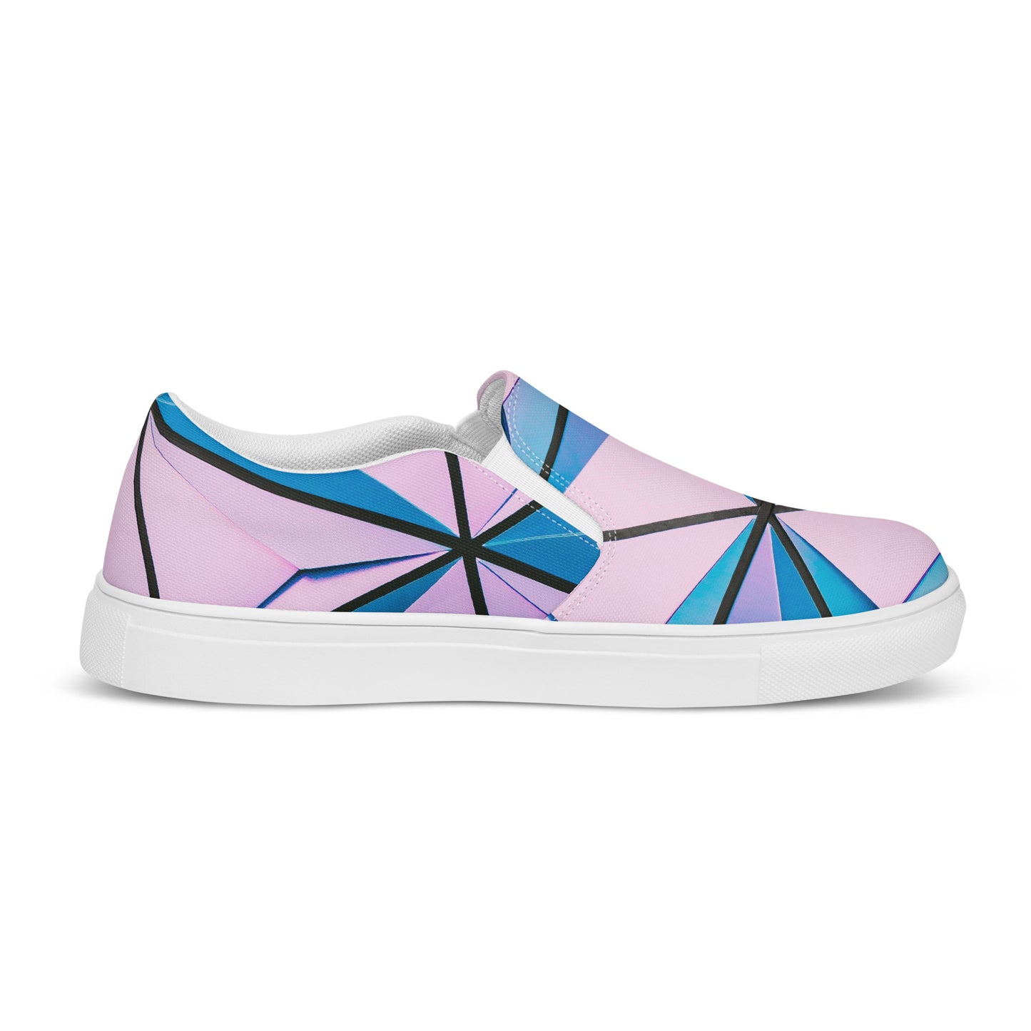 Lineage Of Angles Women's Slip-On Canvas Shoes - FLAKOUT