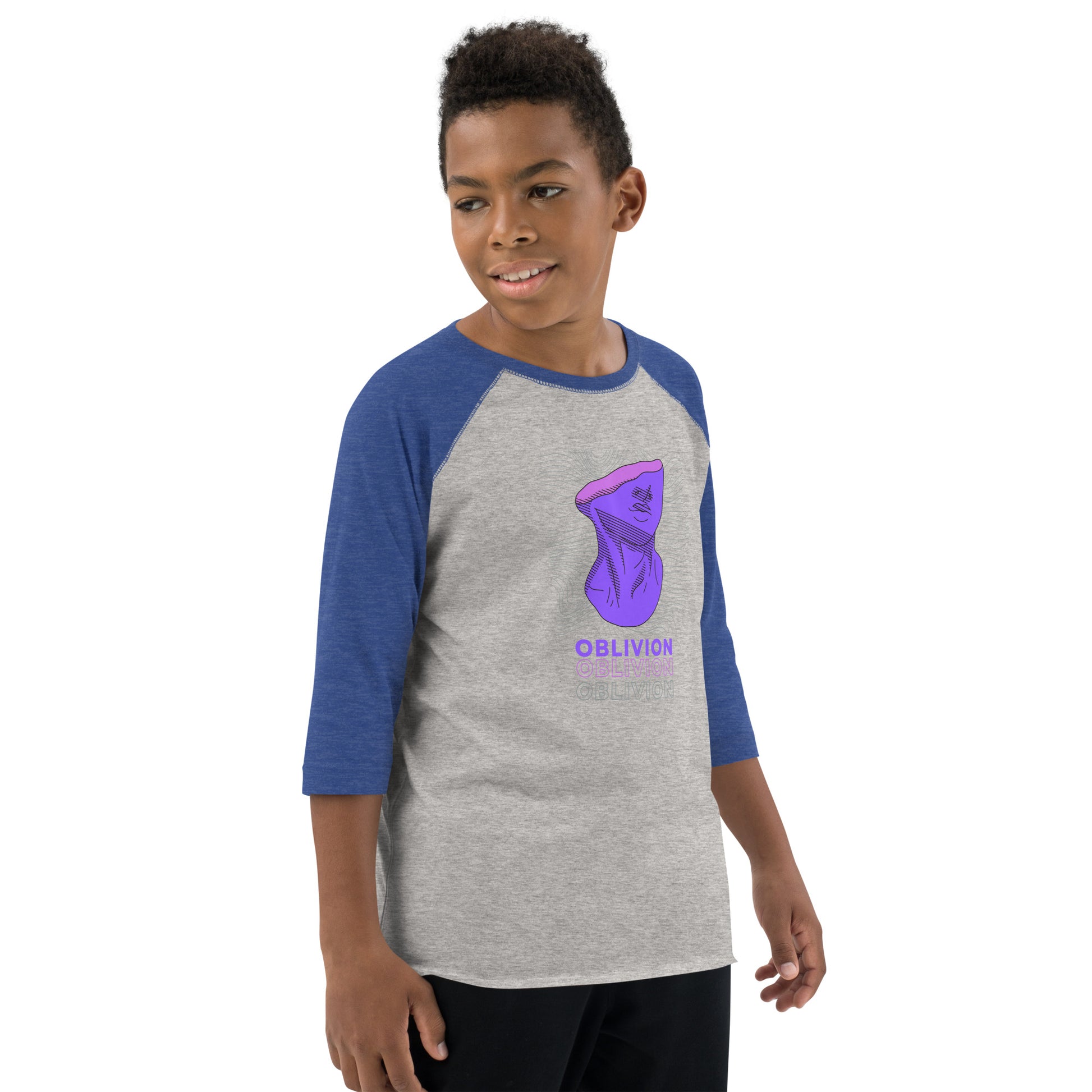 Violet Veil Of Oblivion Kid's Long Sleeve Shirt - FLAKOUT