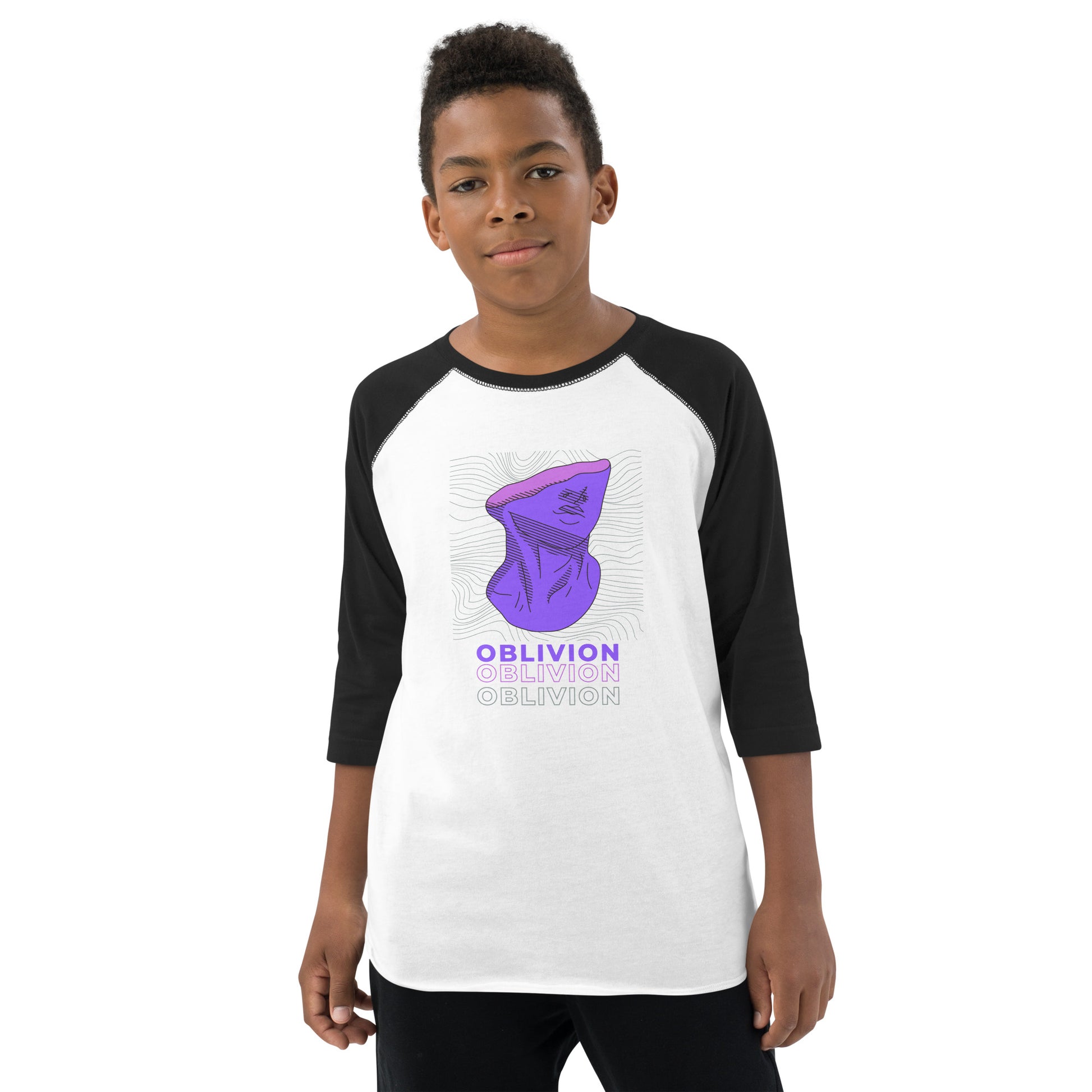 Violet Veil Of Oblivion Kid's Long Sleeve Shirt - FLAKOUT