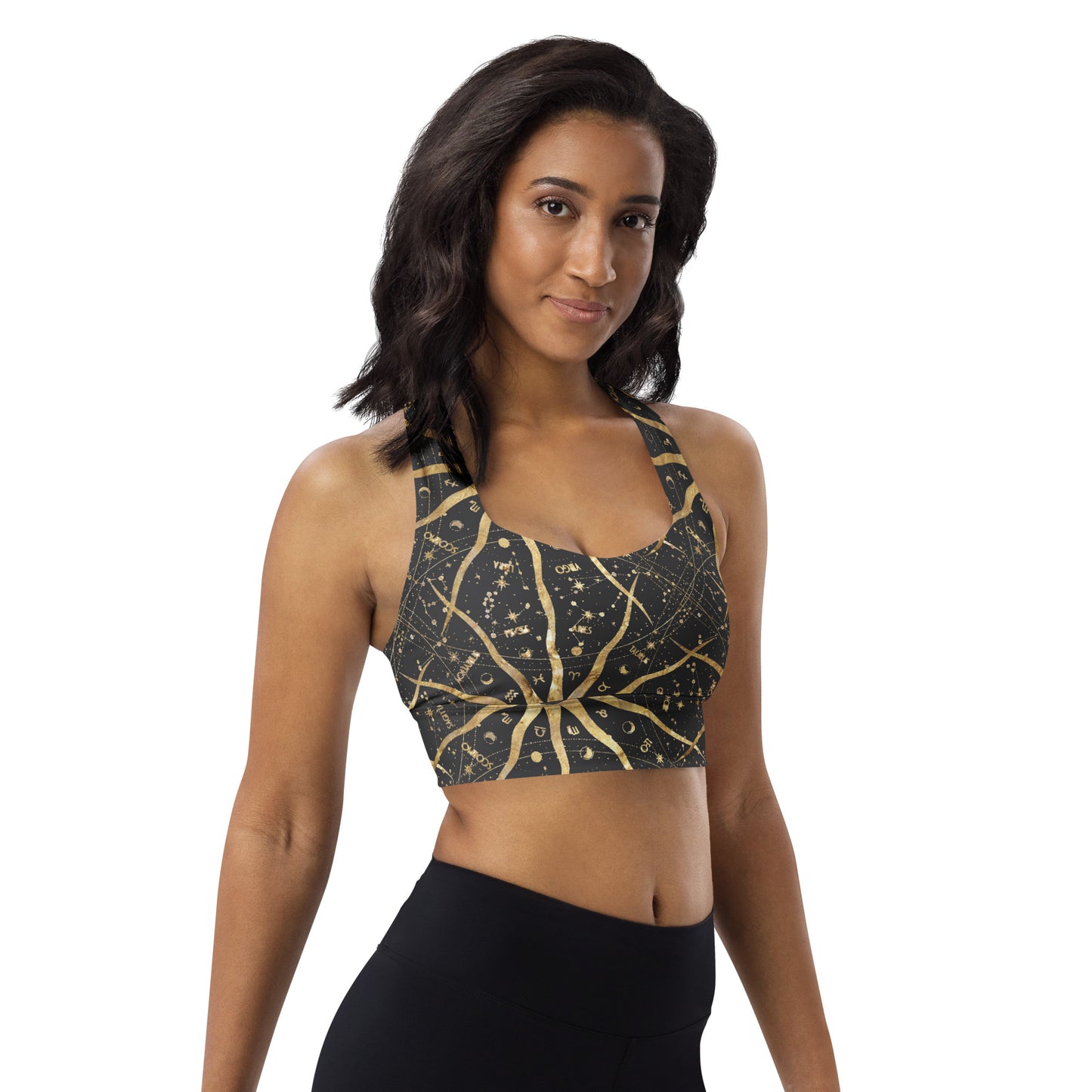 Women's Longline Sports Bra Ancient Sun - FLAKOUT