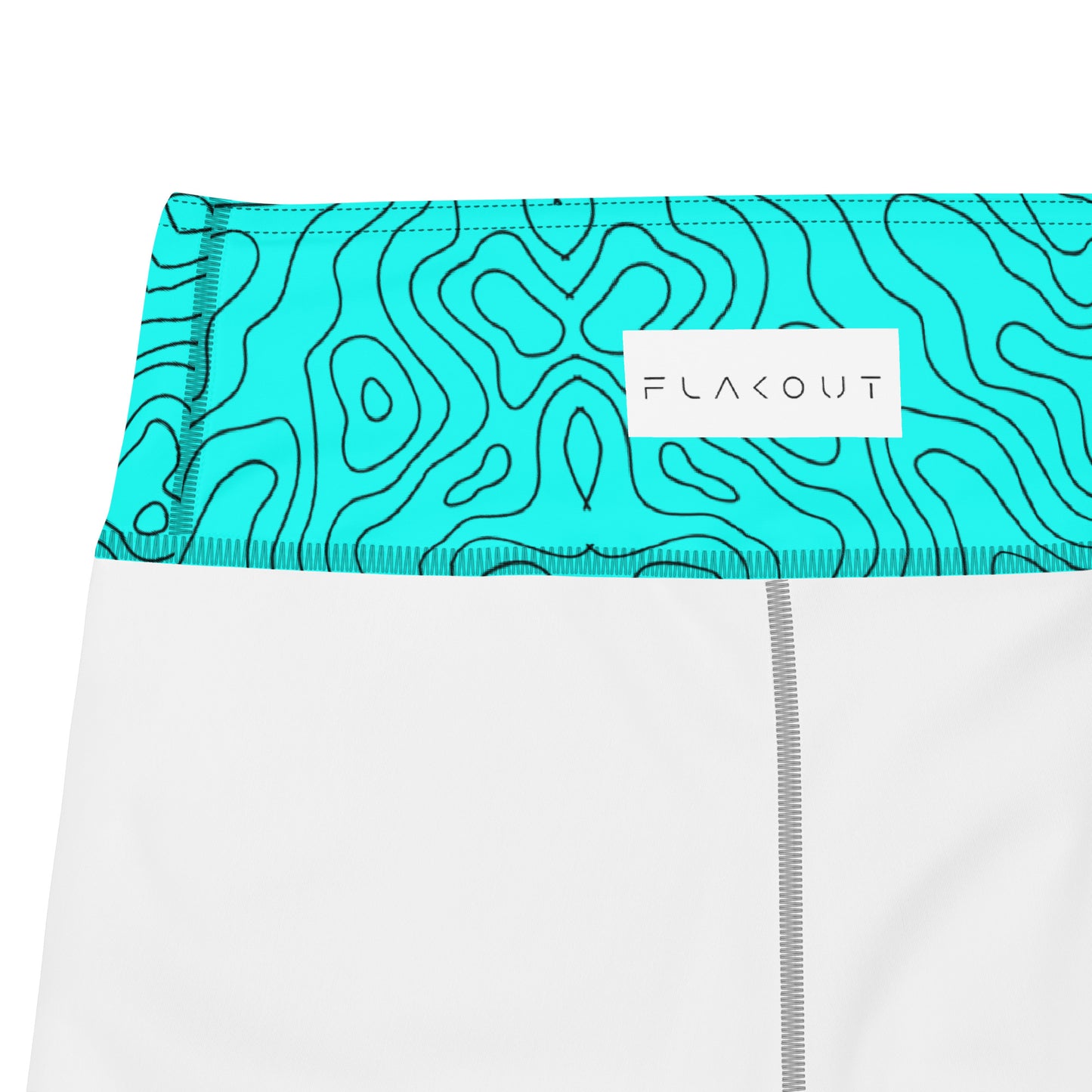 Blue Abyss Women's Yoga Shorts - FLAKOUT