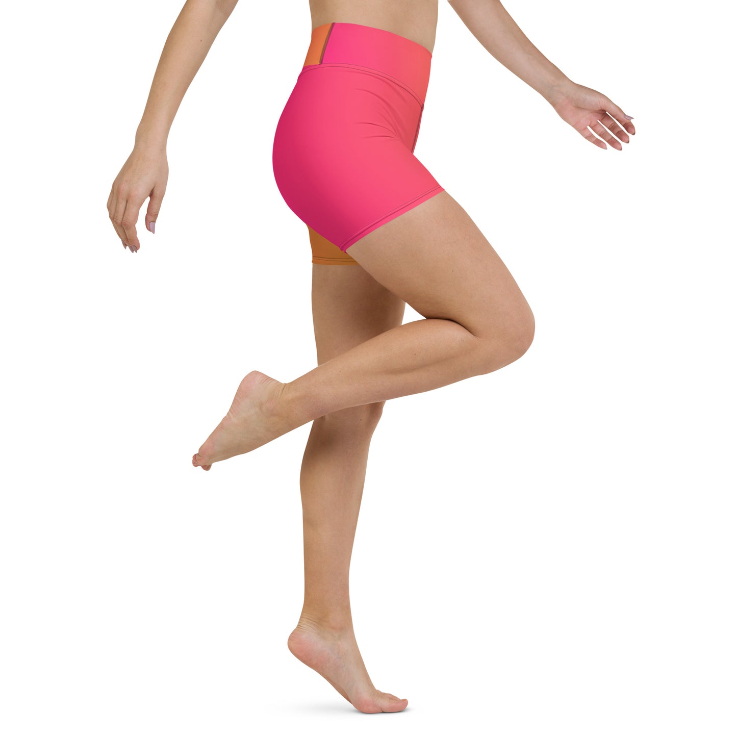 Citrus Splash Women's Yoga Shorts - FLAKOUT